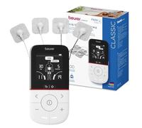 Beurer EM 56 Digital TENS/EMS, 3-in-1 Stimulation Device for Drug-Free Pain Relief Through Electrical Nerve Stimulation, Muscle Training, Massage Function, 22 programmes, incl. 4 electrodes