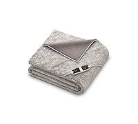 HD150 XXL Cosy Nordic Electric Throw - Marl Taupe | Breathable Heated Throw for Sofa and Bed | Heating Blanket with Ultra-Soft Fleece Fibres |