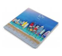 Beurer GS 215 Boats Glass Bathroom Scales with Magic Display, Dot-Matrix Display, Weighing Surface Safety Glass and Load Capacity up to 180 kg