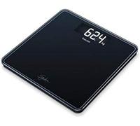 Beurer GS400 Signature Line Glass Bathroom Scale - Black | Larger standing area