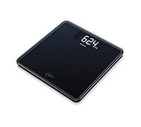Beurer GS400 Signature Line Glass Bathroom Scale - Black | Larger standing area | Made from safety glass for a robust and stylish finish | XL digital display | 200kg weight capacity