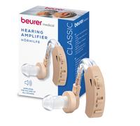 Beurer HA 20 Hearing Noise Amplifier With Ergonomic Fit Behind the ear, Individual Adjustment to the Ear Canal, Volume Continuously Adjustable - Nude