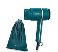 Beurer HC35 Ocean Compact Hair Dryer with Ion Function, Lightweight Hairdryer Ideal for Travel, with Narrow Styling Nozzle & Storage Bag, Powerful 1600-2000 Watt