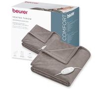 Beurer HD 75 Ocean Electric Blanket, Cuddly Soft Heat Blanket, 6 Temperature Settings, Machine Washable, with Automatic Shut-Off and Extra Safe, Teal, 180 x 130 cm