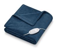 Beurer HD 75 Ocean Electric Blanket, Cuddly Soft Heat Blanket, 6 Temperature Settings, Machine Washable, with Automatic Shut-Off and Extra Safe, Teal, 180 x 130 cm
