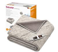 Beurer HD150 XXL UK Cosy Nordic Electric Blanket with 6 Temperature Settings, Soft Heated Throw with Luxurious Faux Fur, Automatic Switch-Off & Safety System, Machine-Washable, 200 x 150 cm