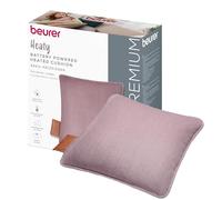 Beurer Heaty, Cordless Heat pad with Battery, Heat pad with Automatic Switch-Off Function and 3 Temperature Settings, with Fast Heating, Soft Corded Fabric, Purple