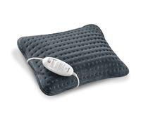 Beurer HK48 Cosy Portable Heated Cushion Pad, 3 Temperature Settings, Automatic Shut Off, 40x30cm, Extra Soft, Quickly Warm, Breathable, Grey
