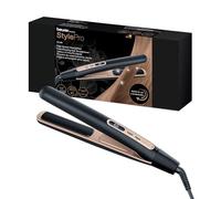Beurer HS100 Hair Straightener with Quick Heat-up in 12 Seconds, Straightener with Ceramic Coating, ion Function for Shiny Hair, Rounded Edges for Curly Styles