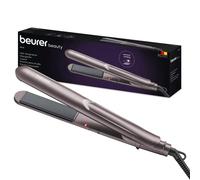 Beurer HS15 Hair Straightener, Straightening Iron & Curler with Ceramic Coating for Smooth Hair, Quick Heating & Automatic Safety Shut-off after 30 Minutes