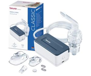 Beurer IH 15 Nebuliser, Inhalation Device for colds and Respiratory Diseases Such as Asthma and COPD, for nebulizing Medication, Small and Lightweight, one-Button Operation Ideal for Everyday use