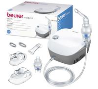 Beurer IH18 Home-Use Nebuliser, Electric Inhaler for nebulising Liquid Medication for colds, Asthma and Respiratory Diseases, Compressed Air Technology, for Adults and Children, Medical Device