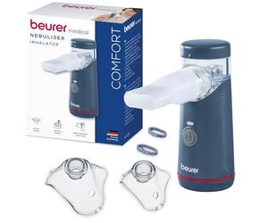 Beurer IH49 Nebuliser, Portable Inhalation Device, Rechargeable Battery, Particularly Quiet, for Children and Adults, Vibrating Membrane Technology, for colds, Asthma and Other Respiratory Diseases