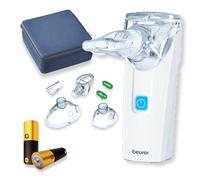 Beurer Portable Nebuliser IH55 - Adults & Children, Travel Pack, UK Plug, Quiet Vibrating Membrane