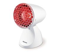 Beurer IL 11 Infrared Lamp with Protective Grid, Medical Device with Calming Heat for Use in Colds and Muscle Strains, 5 Levels of Tilt