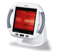 Beurer IL50 Infrared Heat Lamp, Soothing Heat For Colds And Muscle Tension, Infrared Light Therapy with 300 watts, Improves Blood Circulation, 100% UV Blocker, Medical Device
