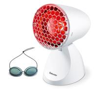Beurer IL11 Infrared Heat Lamp | Warm, soothing infrared light | Helps ease muscle aches and joint stiffness | Speed recovery from the common cold | Improve complexion | With 5 angles of inclination