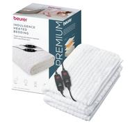 Beurer Indulgence Plush Super King Dual-Control Heated Mattress Cover - White, White