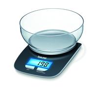 Beurer KS25 Digital Kitchen Scale | With 1.2l weighing bowl | Tare weighing | g,