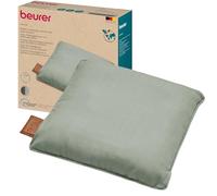 Beurer MG 139 Battery Massage Pillow with Heat Function, Wireless Shiatsu Massage Cushion, Switchable Heat, Made from Recycled Material, Machine Washable, Automatic Shut-Off, 40 x 40 cm, Mint