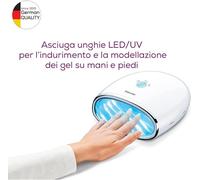 Beurer MP 48 UV/LED Nail Dryer for Curing with 3 Timer Settings
