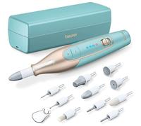Beurer MP84UK Rechargeable Manicure and Pedicure Set Cordless Electric Nail File with 10 Attachments and Powerful Battery Nail Drill with Practical Charging and Storage case for at-Home use