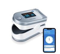 Beurer PO60 Pulse Oximeter with Bluetooth | Measures Heart Rate and arterial Oxygen Saturation for Those with Medical Conditions | Wireless Data Transfer to Your Smartphone | Medical Device