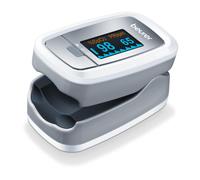 Beurer Pulse Oximeter - Compact SpO2 and Pulse Measurement - White/Silver, 45430