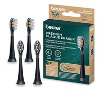 Beurer SC Plaque Eraser Electric Toothbrush Heads, 4 Replacement Brushes for Philips Sonicare Sonic Toothbrushes, Optimized Bristle Vibration, Medium Hardness