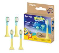 Beurer SC Wavy Soft Toothbrush Heads for Electric Toothbrush Children | Extra soft bristles, replacement toothbrushes for SC 11 & Philips Sonicare electric toothbrush, with stickers, from 3 years
