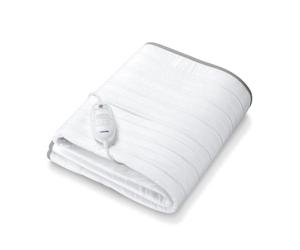 Beurer TS 17 heat underbed, soft fleece material, non-slip thanks to fixing with rubber band, 3 temperature settings, 150x80cm, security system,removable switch, machine washable at 30°C,Grey