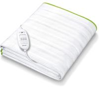 Beurer TS15 Ecologic+ Heated Underblanket | Single electric blanket with elastic straps for a non-slip fit it to your mattress | Easy-to-use | Machine washable | Soft and breathable | Size 152x72cm