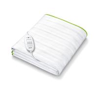 Beurer TS15 Ecologic+ Heated Underblanket | Single electric blanket with elastic straps for a non-slip fit it to your mattress | Easy-to-use | Machine washable | Soft and breathable | Size 152x72cm