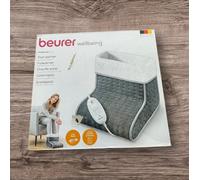 Beurer Wellbeing FW20 Cosy Grey 3-Temperature Settings Electric Foot Warmer