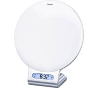 Beurer WL75 Wake-Up Light Alarm Clock | Wake Naturally to a Simulated Sunrise | Relax with a Simulated Sunset | Mood Light and Reading Light Function | Radio Alarm | Pre-Set Wake/Sleep melodies