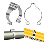 BEUTEE Brake Hose Guide Cable Clips Clamp Retro Cars Silver Steel 32x16mm Bike Frame Clips Cable Holder Durable