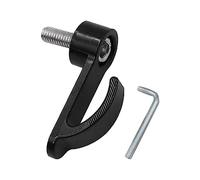 BEUTEE Universal CNC Aluminium Alloy Motorcycle Single Hole Hook Helmet Bag Carry Hook Holder For Dirt Bike Electric Scooter Moped (Color : Black, Size : 7)