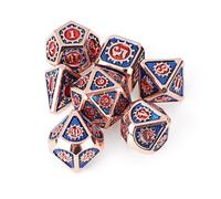 () Beutiful Color Metal Polyhedral Dice Multi-side Set For DND RPG MTG Role Playing Board Game With Cloth Bag