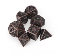 () Beutiful Color Metal Polyhedral Dice Multi-side Set For DND RPG MTG Role Playing Board Game With Cloth Bag