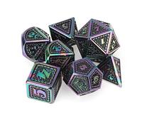 () Beutiful Color Metal Polyhedral Dice Multi-side Set For DND RPG MTG Role Playing Board Game With Cloth Bag