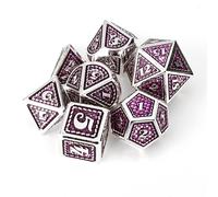 () Beutiful Color Metal Polyhedral Dice Multi-side Set For DND RPG MTG Role Playing Board Game With Cloth Bag