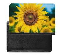 Beutiful Sunflower Passport Cover Protector Rfid Blocking Passport Holder Id Card Holder Secure Travel Wallet Organizer for Passport Tickets Credit Cards, style, One Size