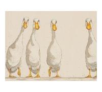 Bev Davies Nice Weather For Ducks Canvas Print Beige/orange (50Cm X 40Cm)