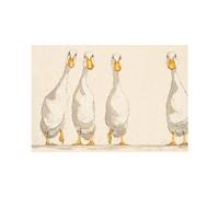 Bev Davies Nice Weather For Ducks Paper Poster in Medium Beige Bev Davies Medium Beige