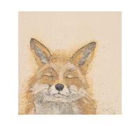 Bev Davies Zen Fox Paper Poster in Medium Beige Bev Davies Medium Beige