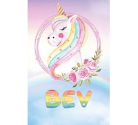 Bev: Want To Give Bev A Unique Memory & Emotional Moment? Show Bev You Care With This Personal Custom Named Gift With Bev's Very Own Unicorn Custom ... Be A Useful Planner Calendar Notebook Journal