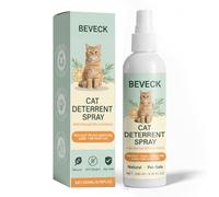 BEVECK Cat Deterrent Spray - Natural 2-in-1 (Scent & Bitter), Pet-Safe & Non-Staining; Helps Protect Furniture & Garden from Scratching, Chewing & Marking - Cat Repellent Spray, 200 ml