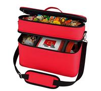 Bevegekos Carrying Storage Travel Bag for Toniebox 2 Starter Set, for Tonie Figures, Charging Station & Headphone, Case Only (Large, Red)