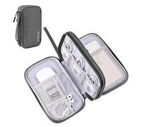Bevegekos Medium Travel Tech Organizer, Carrying Case Bag for Electronics and Accessories (Dark Grey, Medium)