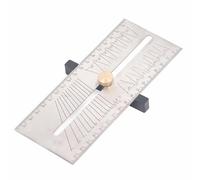 Bevel, 304 Stainless Steel Multifunctional T Shaped Sliding Ruler, Woodworking Bevel Setting Tool with Etching Scale, for Accurately Marking Limits in